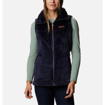 Columbia Gilet Dames, Fire Side Sherpa Donkerblauw Strepen, 06RFXWYKN